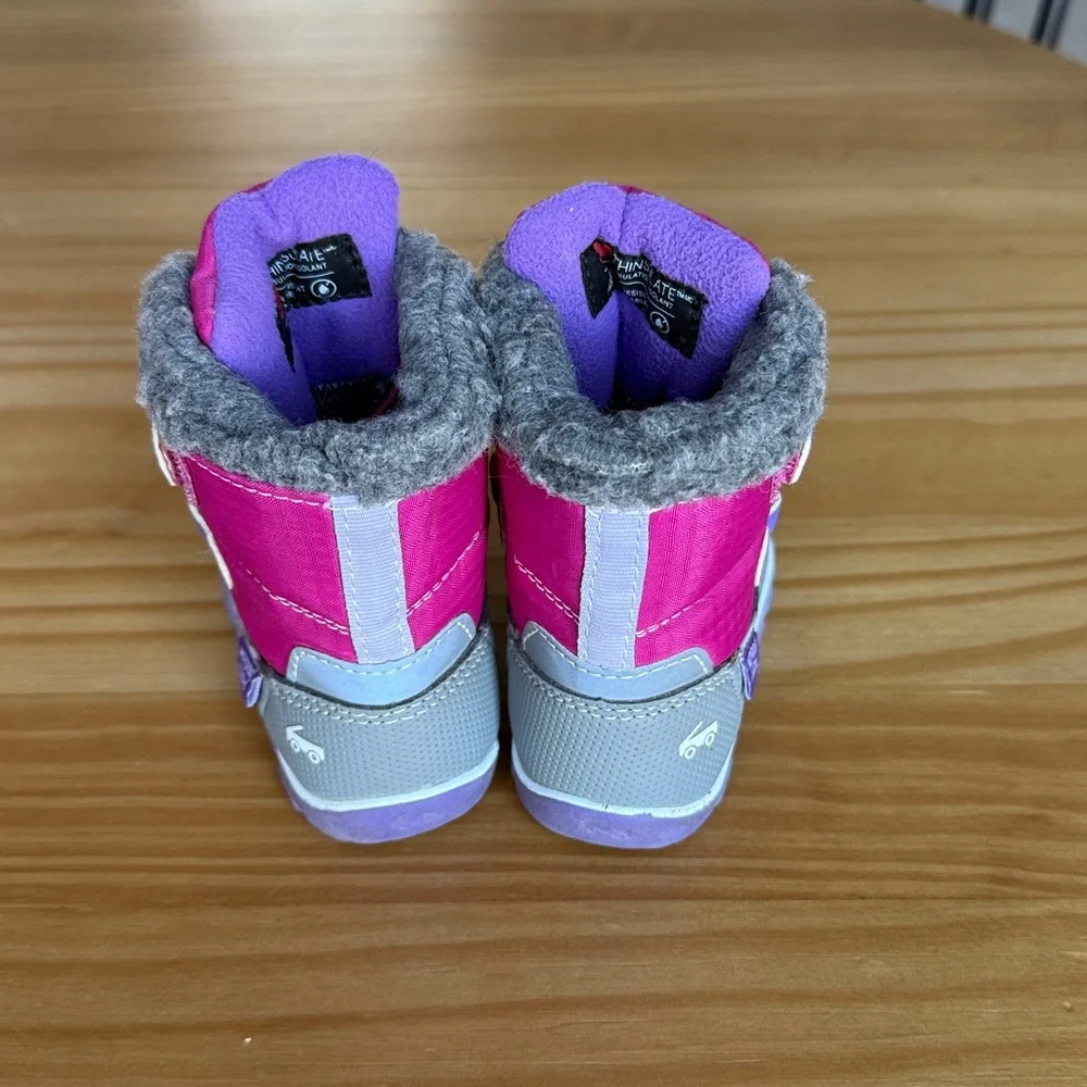 See Kai Run Pink & Purple Waterproof Snow Boots Size Toddler 6‎